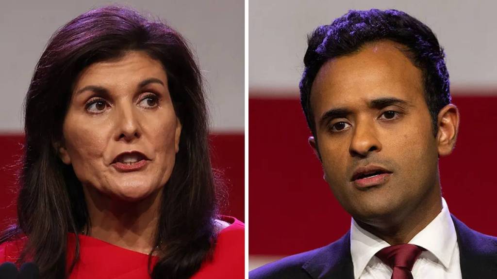 Nikki Hally and Vivek Ramaswami