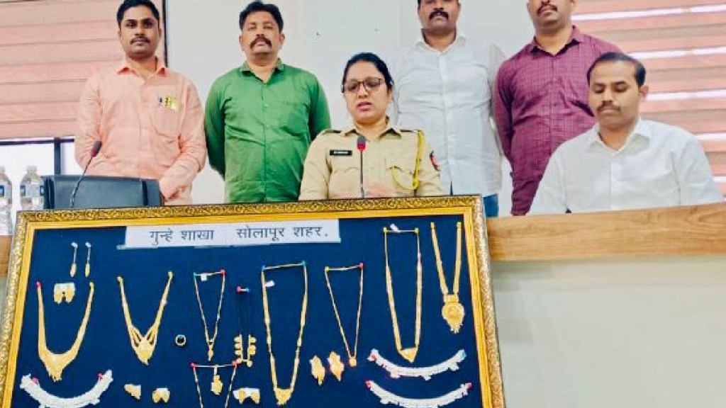 Manipulation performance of police in Solapur regarding burglary or stolen value Solapur