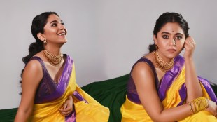 Mrunmayee Deshpande Rao Yellow Saree