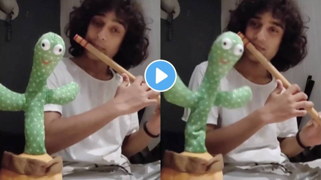 A unique juggling act in man and Talking Toy Watch the video once