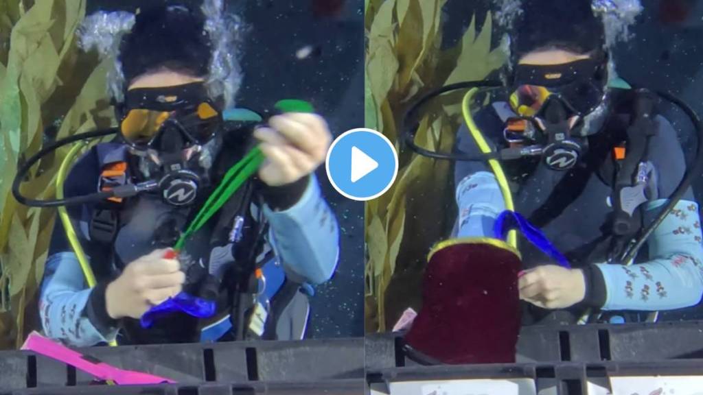 World record showing magic under water A 13-year-old girl entered the Guinness World Records