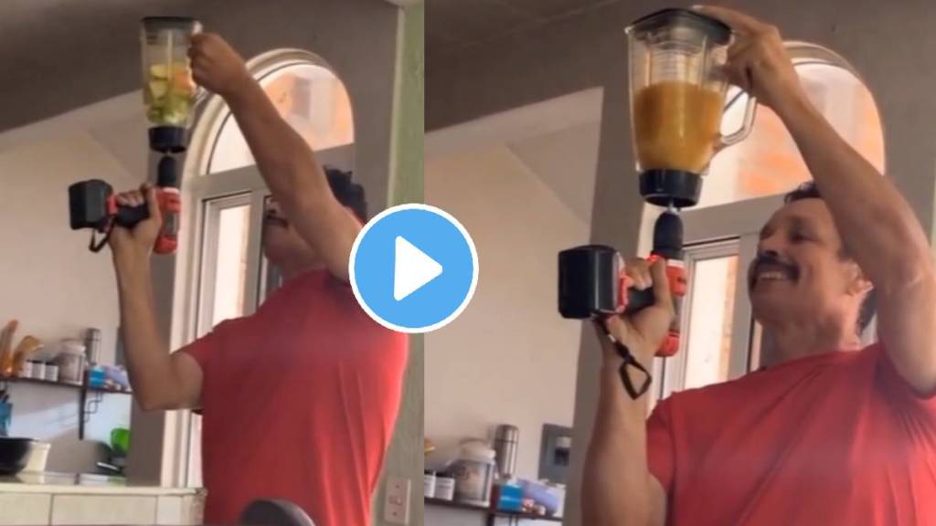 Convert a drill machine into a mixer The unique trick of making juice viral video