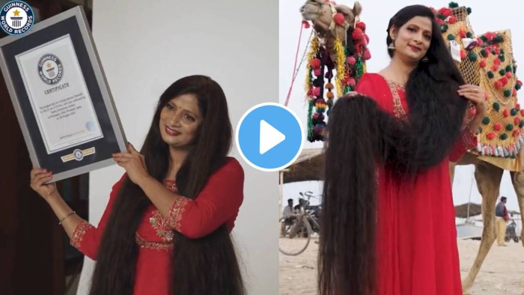 46 yearold Indian woman has the longest hair Recorded in the Guinness Book of World Records