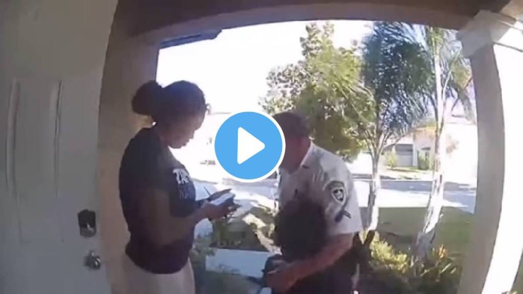 child called emergency number hug policeman see what happened