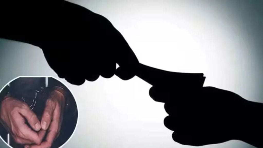 Talathi who was taking bribe from the farmer Talathi who was taking bribe from the farmer