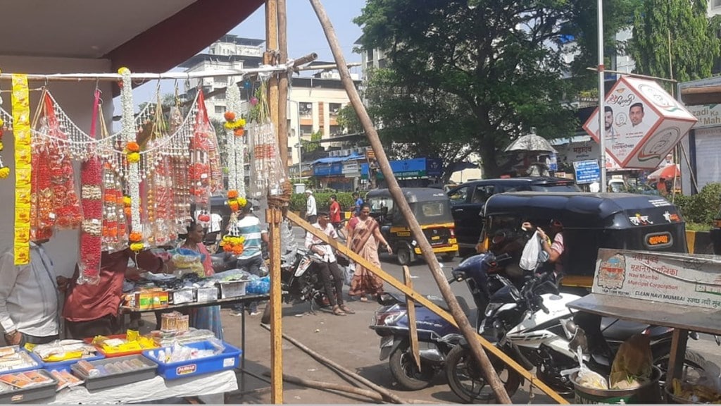 firecrackers stall in navi mumbai, navi mumbai municipal corporation, kopar khairane sector 15 fire crackers stall