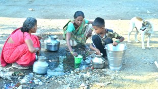 water filling through pipeline leakages, water crisis in wakod