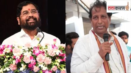 Chief Minister Eknath Shinde and Rajendra Gudha