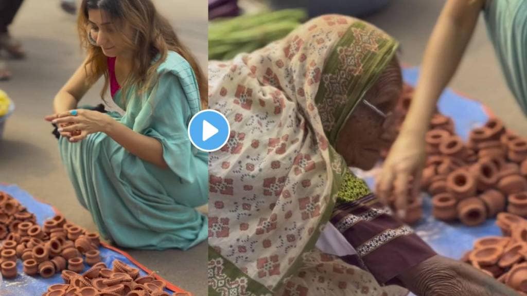 gauri nalawade buy diwali diya in local market gauri nalawade buy diwali diya in local market