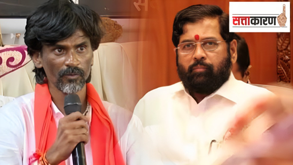 Manoj Jarange patil and CM Eknath Shinde Manoj Jarange patil and CM Eknath Shinde