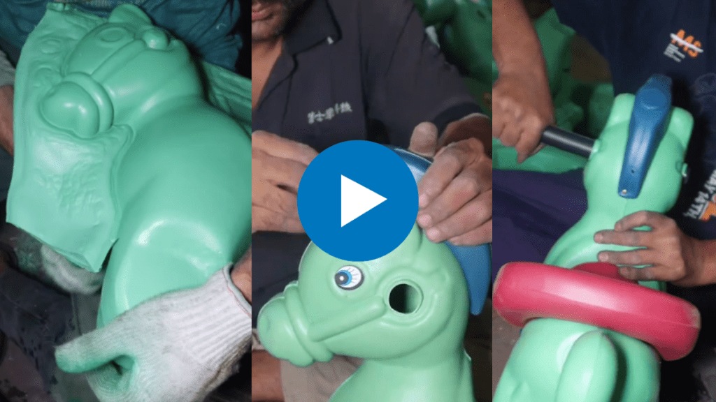 How a toy horse with wheel is made