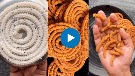 Faral Recipes in Marathi crispy rice Chakli