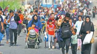 palestinians flee northern gaza