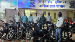 नाशिक: दुचाकी चोरटे ताब्यात, आठ मोटारसायकल हस्तगत