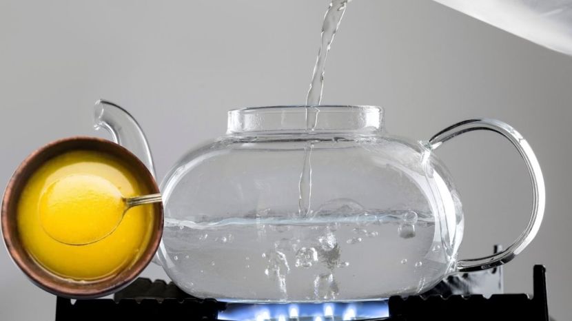 ghee in luck warm Water