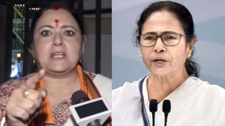 BJP leader Agnimitra Paul West Bengal Chief Minister Mamata Banerjee BJP leader Agnimitra Paul West Bengal Chief Minister Mamata Banerjee