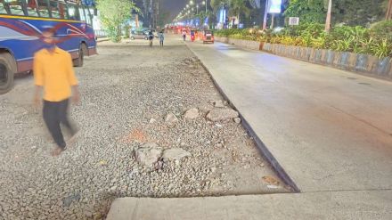 Due to the lack of funding Dhokali-Kolshet road work stooped