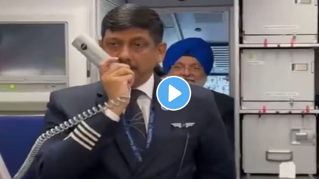 IndiGo pilot welcomes passengers