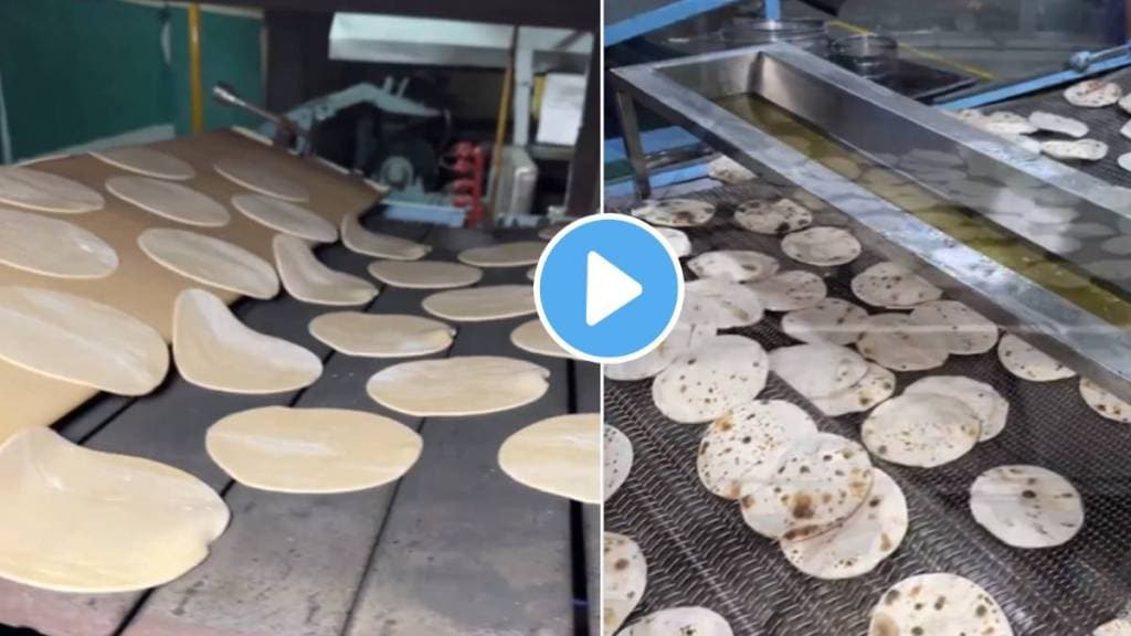 Viral Video Roti making machines in a factory Netizens remain unimpressed by seeing automatic roti making