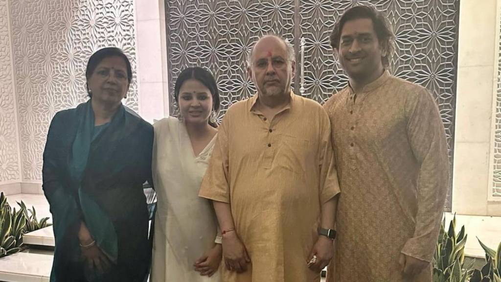 MS Dhonis Mother in law and Wife CEO of Company Dhoni Entertainment Limited Production House MS Dhonis Mother in law and Wife CEO of Company Dhoni Entertainment Limited Production House