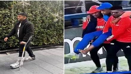 Suryakumar Yadav seen walking with the help of a walker with his leg bandaged says about his return to the field It's all about fitness