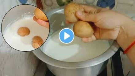 use potato while boiling milk kitchen jugaad video viral use potato while boiling milk kitchen jugaad video viral