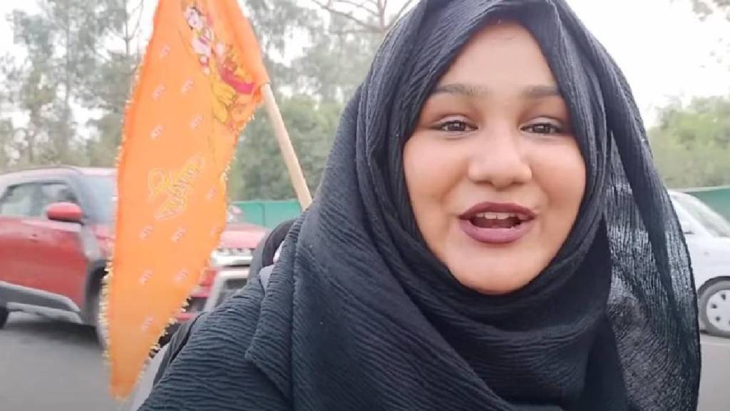 Shabnam Shaikh on the way to Ram mandir