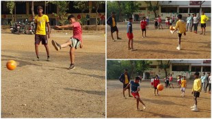Pimpri Chinchwad Police football training