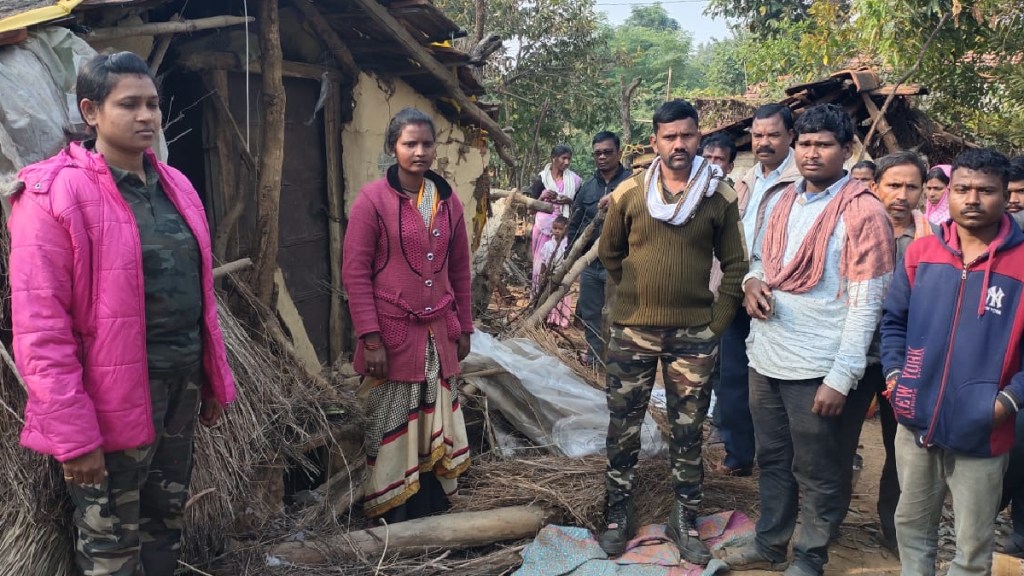 Pathargota village of Armori taluka in Gadchiroli district was attacked by elephants