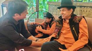 swapnil rajshekhar meets bollywood superstar dharmendra