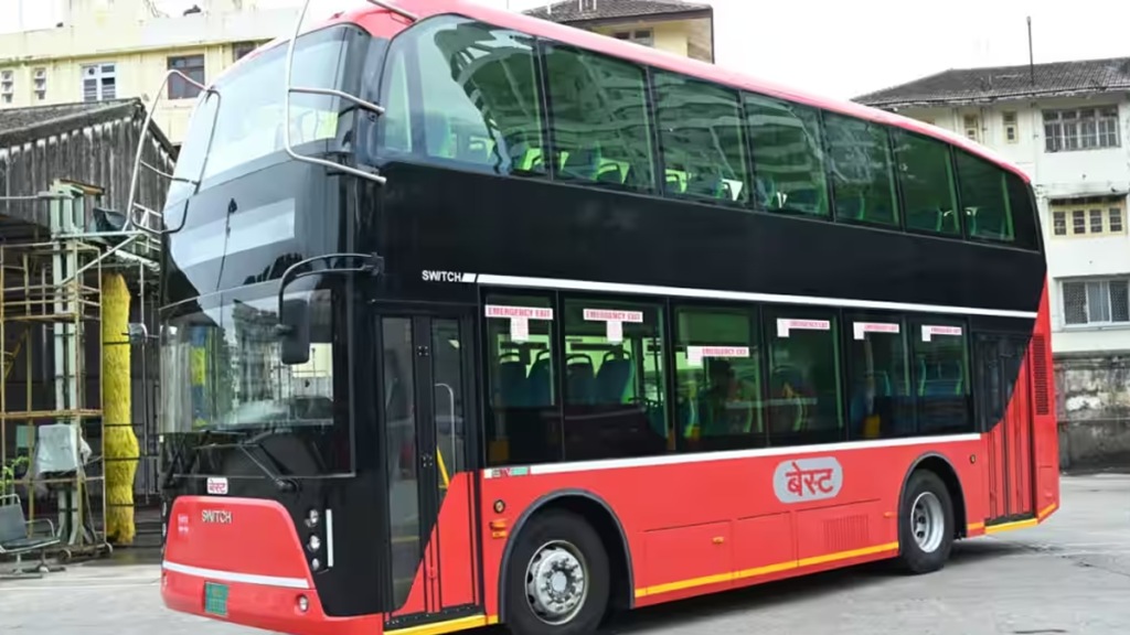 10 air-conditioned electric double-decker buses in service of passengers mumbai 10 air-conditioned electric double-decker buses in service of passengers mumbai