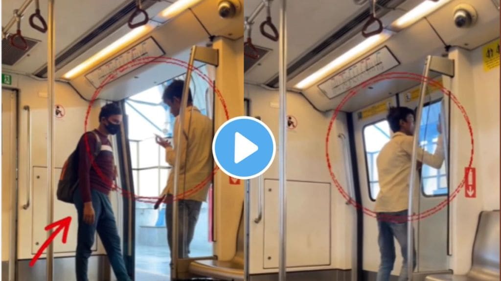 delhi metro viral video
