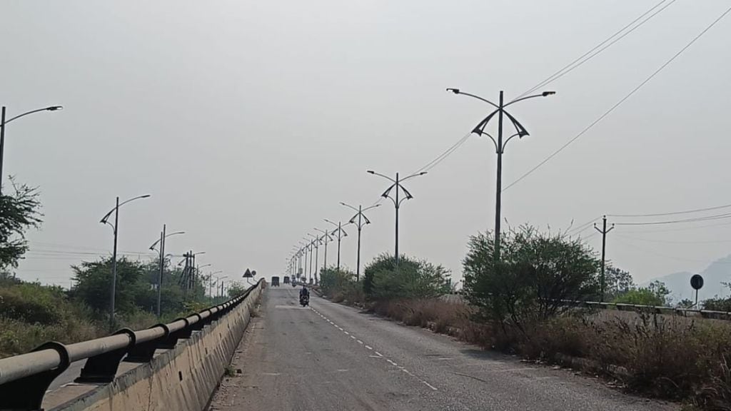 lights on the Bokadvira-Sheva flyover