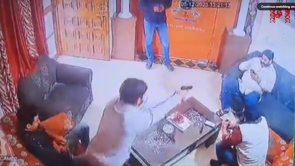 sukhdev singh gogamedi murder cctv video