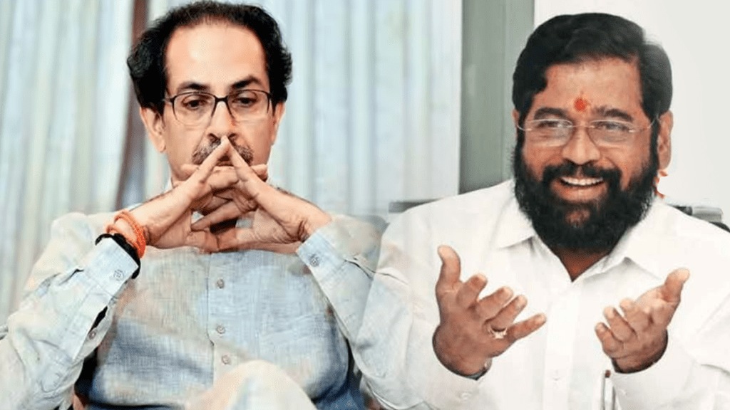 Navi Mumbai Uddhav Thackeray Shiv Sena major setback office bearers join the Shinde group Navi Mumbai Uddhav Thackeray Shiv Sena major setback office bearers join the Shinde group