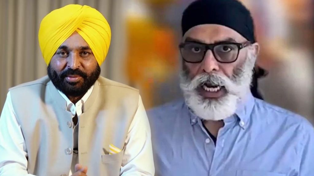 Bhagwant Mann and Khalistani terrorist Gurpatwant Singh Pannun