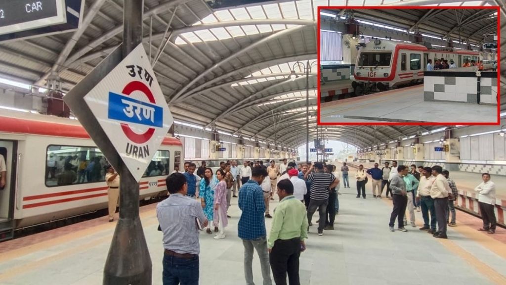 Inspection of Kharkopar-Uran route by Chief Executive Officer of Railways
