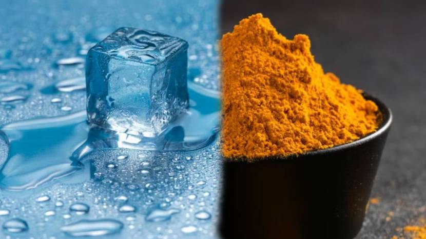 Turmeric And Ice On Hot Pan Tawa Cleaning Tip Kitchen Jugaad 