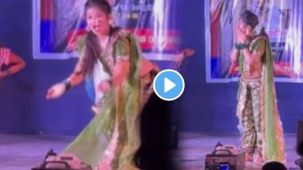 Gautami Patil Stopped Lavani Dancing Video Gets Stunned By Little Girl Dance On Stage Hugs Her in Shock Gautami Patil Stopped Lavani Dancing Video Gets Stunned By Little Girl Dance On Stage Hugs Her in Shock