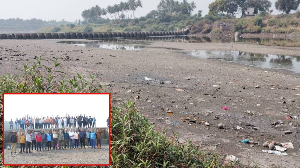 Krishna river dry in Sangli