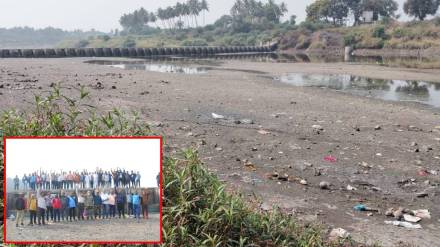 Krishna river dry in Sangli