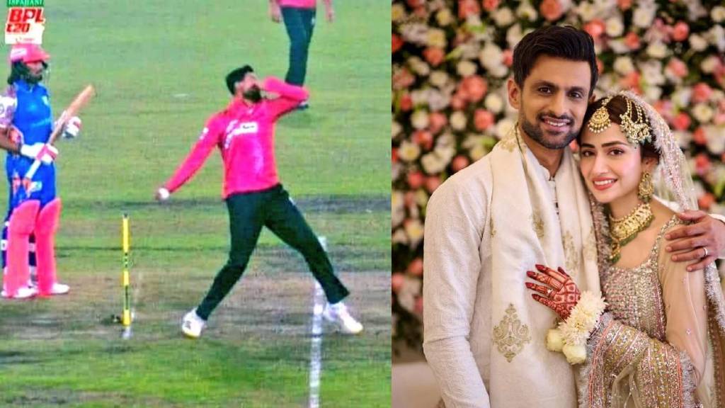 Shoaib Malik is throwing three no balls in bangladesh premier league