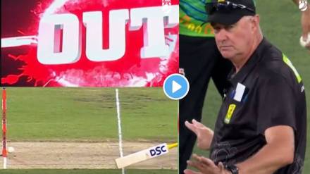 Third Umpire Press Wrong button and Video Viral in bbl match Third Umpire Press Wrong button and Video Viral in bbl match