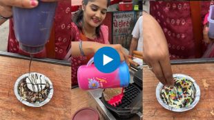 Surat's waffle bhel viral video