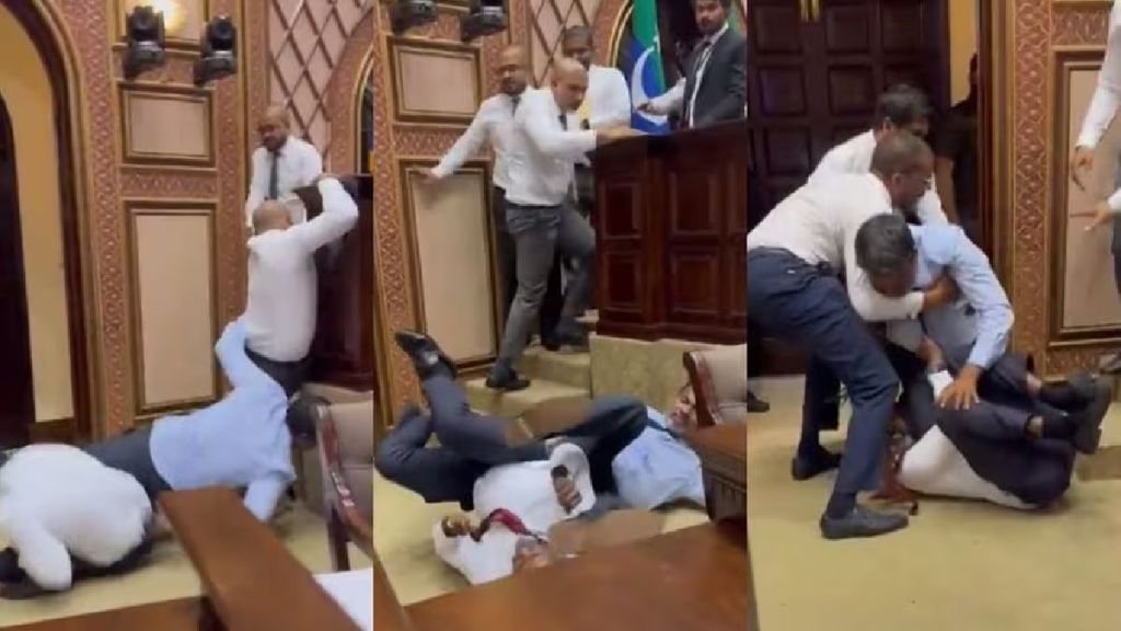 maldives parliament fight