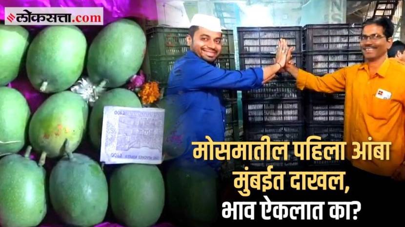 First Mango Of The 2024 Reached APMC Navi Mumbai and Pune Check Prices Of Mango This Year One Piece of Aam At 400 Rupees