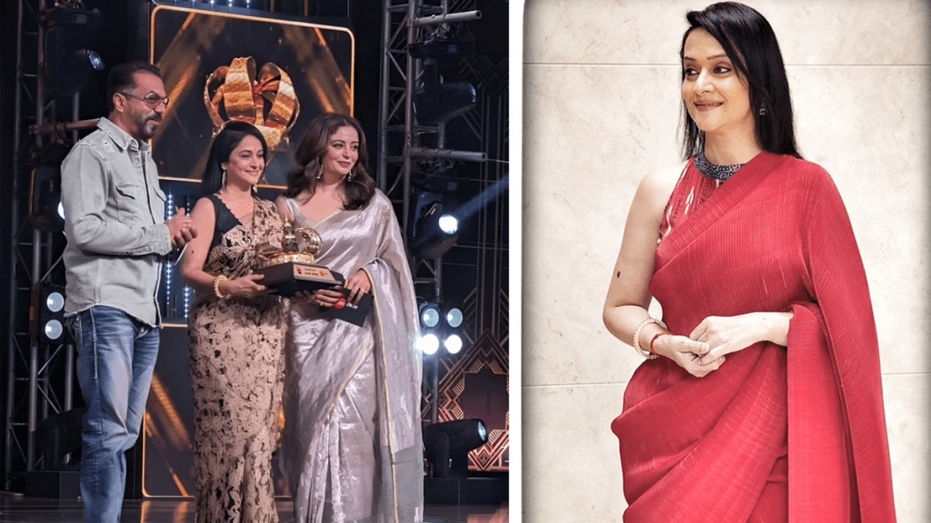 mrunal kulkarni beauty tips makeup tips maharashtracha favourite kon Shivani Rangole virajas kulkarni marathi award show