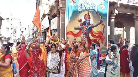 Jubilation in Satara district on the occasion of shree ram idol dedication ceremony Jubilation in Satara district on the occasion of shree ram idol dedication ceremony