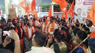 Protest by Thackeray group in Pimpri after President Rahul Narvekar decision on Shiv Sena Pune news