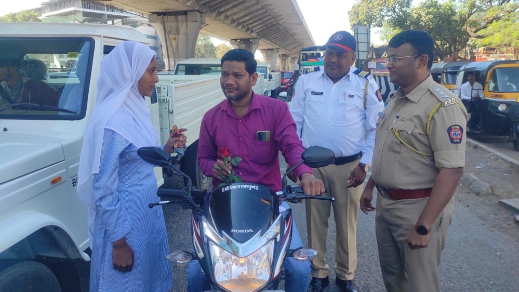 Awareness traffic rules National Road Safety Campaign Nashik City Police